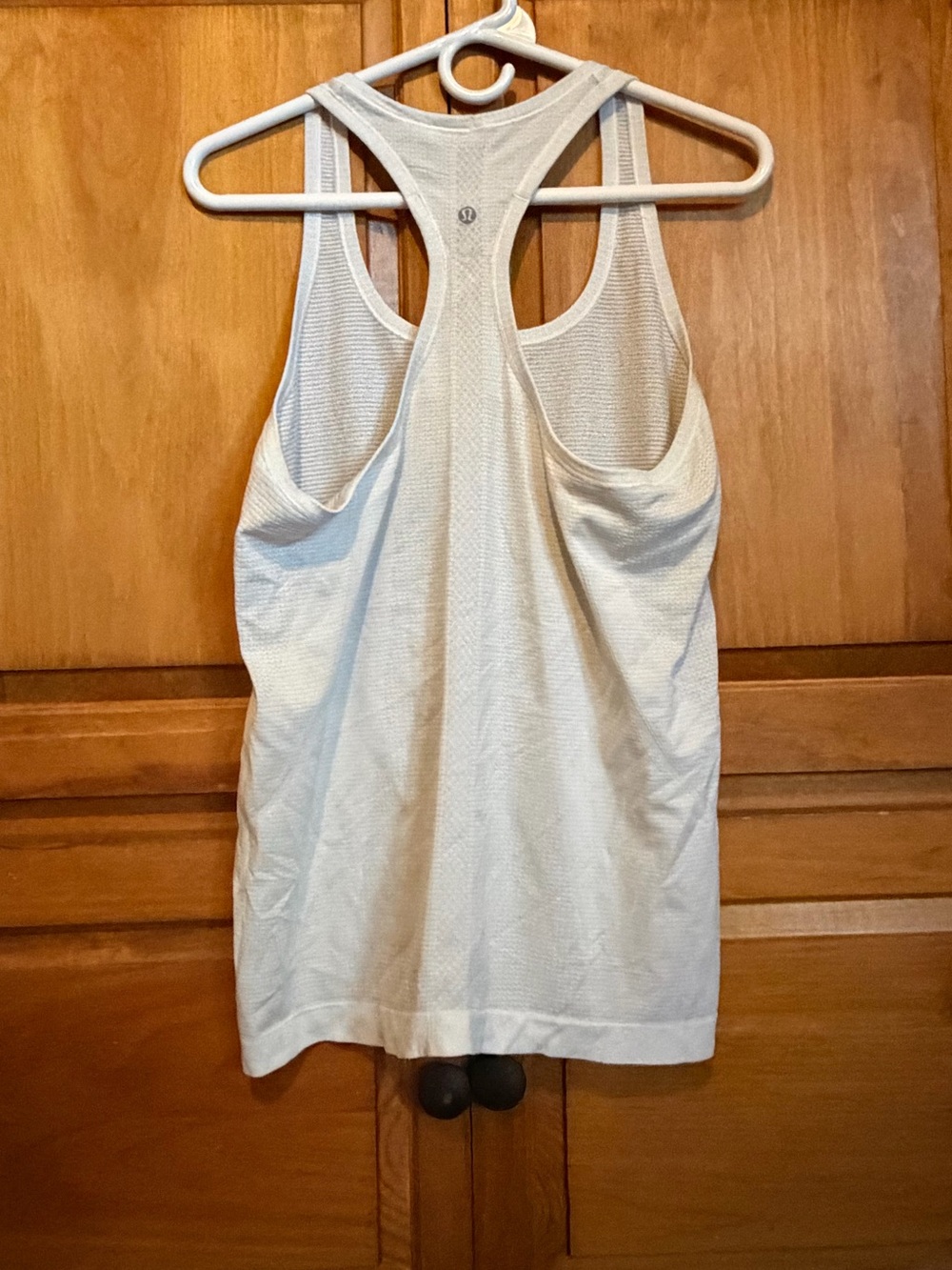 lululemon athletica Women's white Racerback Tank Top best for size 12.